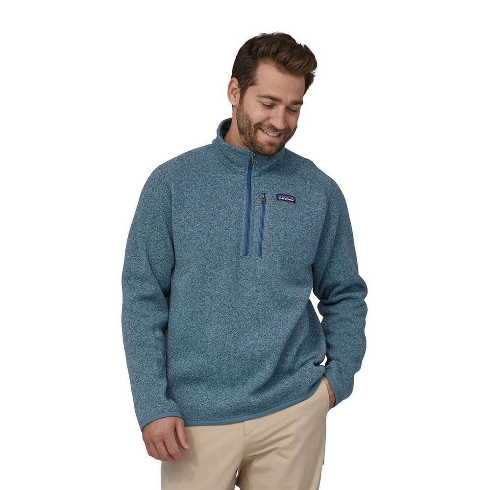 Patagonia Better Sweater 1/4 Zip in Pigeon Blue Size 3XL